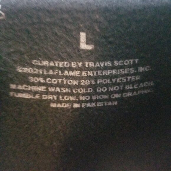 Travis Scott Cactus Jack Neighborhood Mens Cotton Blend Goth Punk Hoodie Sz L - Picture 4 of 9